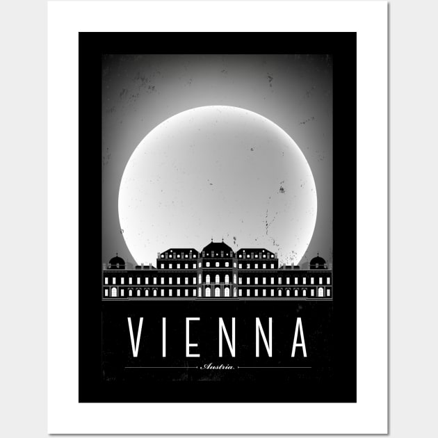 Vienna Poster Design Wall Art by kursatunsal